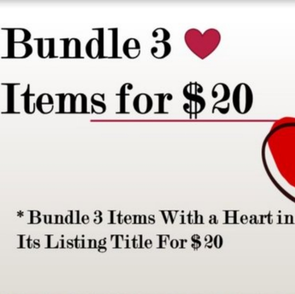 3 for $20 ❤️❤️❤️❤️❤️